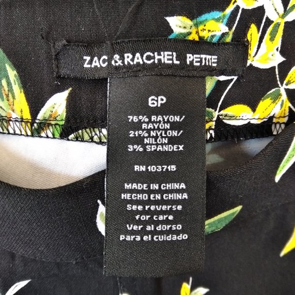 NWT ZAC & RACHEL  PETITE  CROP PANTS  SZ 6P - Picture 4 of 5